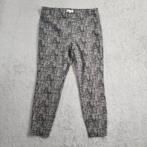 Nanette Lepore Womens Textured Black & White Leggings Pullon L